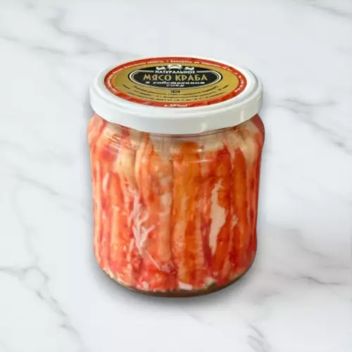 Первая фаланга краба в банке, Россия, 480 г