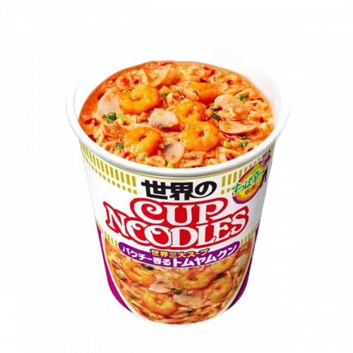 Лапша б/п Nissin острый Том Ям, Япония, 75 г