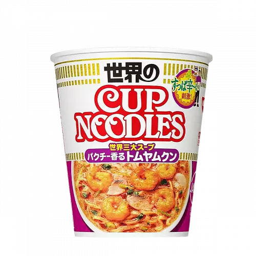 Лапша б/п Nissin острый Том Ям, Япония, 75 г
