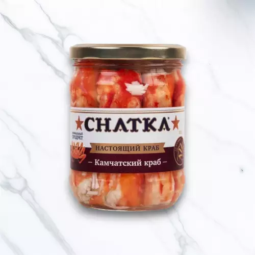 Мясо краба камчатского в заливке, Россия, 500 г