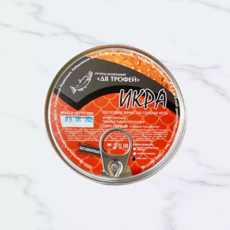 Икра кеты ш/з, Россия, 200 г