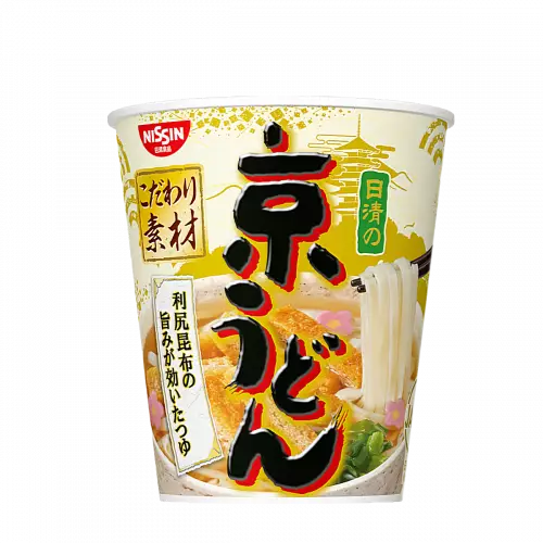 Суп-лапша б/п NISSIN удон по-кансайски с перцем и соевым соусом, Япония, 84 гр