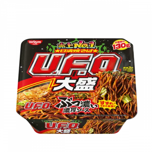 Лапша б/п NISSIN UFO BIG с соевым соусом, Япония, 167 г