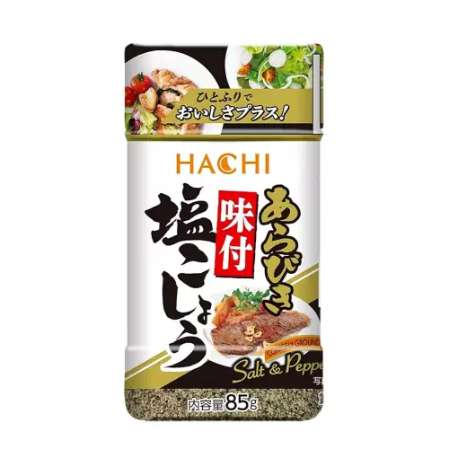 Соль и перец Hachi грубого помола, Япония, 85 г