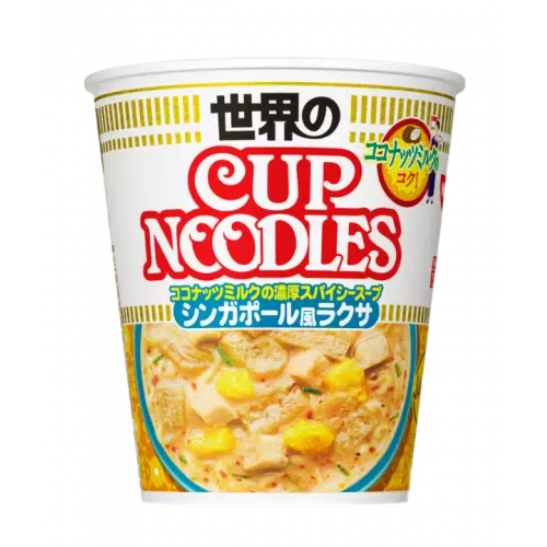 Cуп-лапша б/п Cup Noodle Nissin Лакса по-сингапурский, Япония, 121 г 