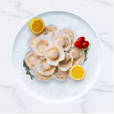 Морской гребешок на полустворке, Россия, 1 кг