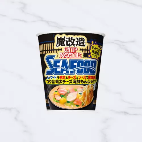 Cуп-лапша NISSIN с морепродуктами и сыром, Япония, 77 г