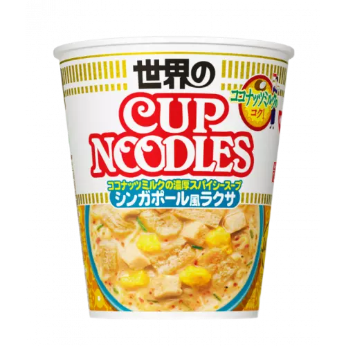 Cуп-лапша б/п Cup Noodle Nissin Лакса по-сингапурский, Япония, 121 г 