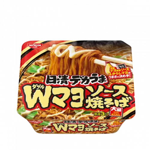 Лапша б/п Nissin Якисоба с овощным соусом и майонезом, Япония, 153 г 
