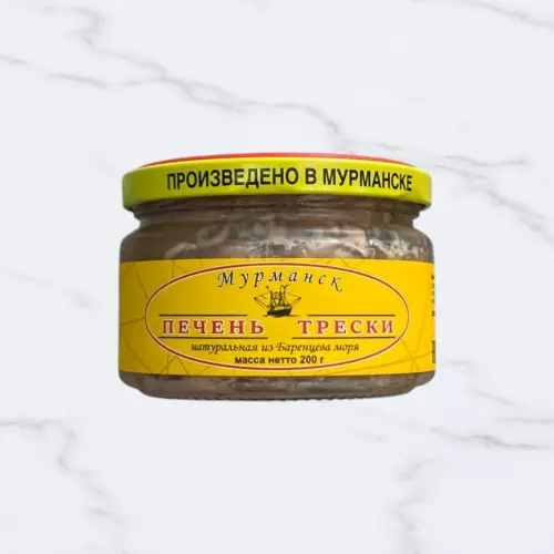 Печень трески, Россия, 200 г