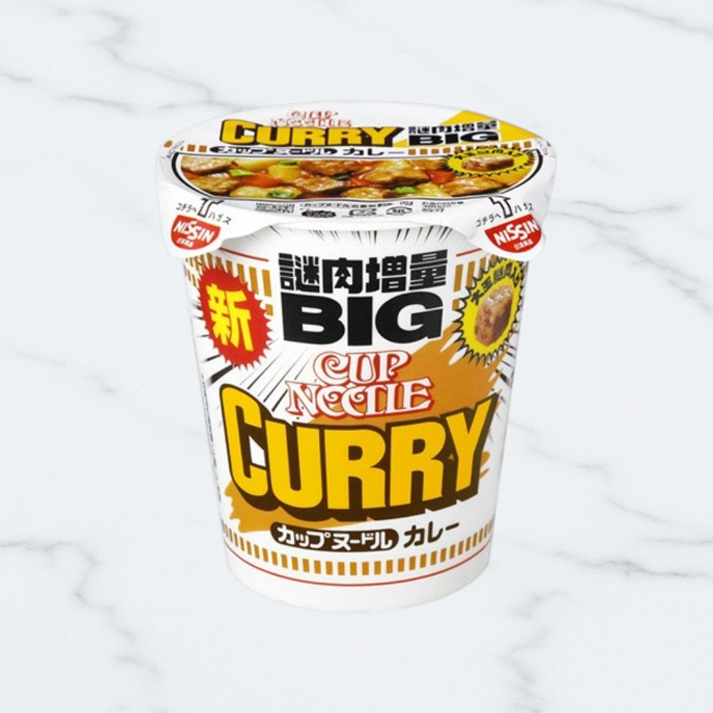 Лапша Nissin б/п Cup Noodle Big со вкусом карри, Япония, 1 шт